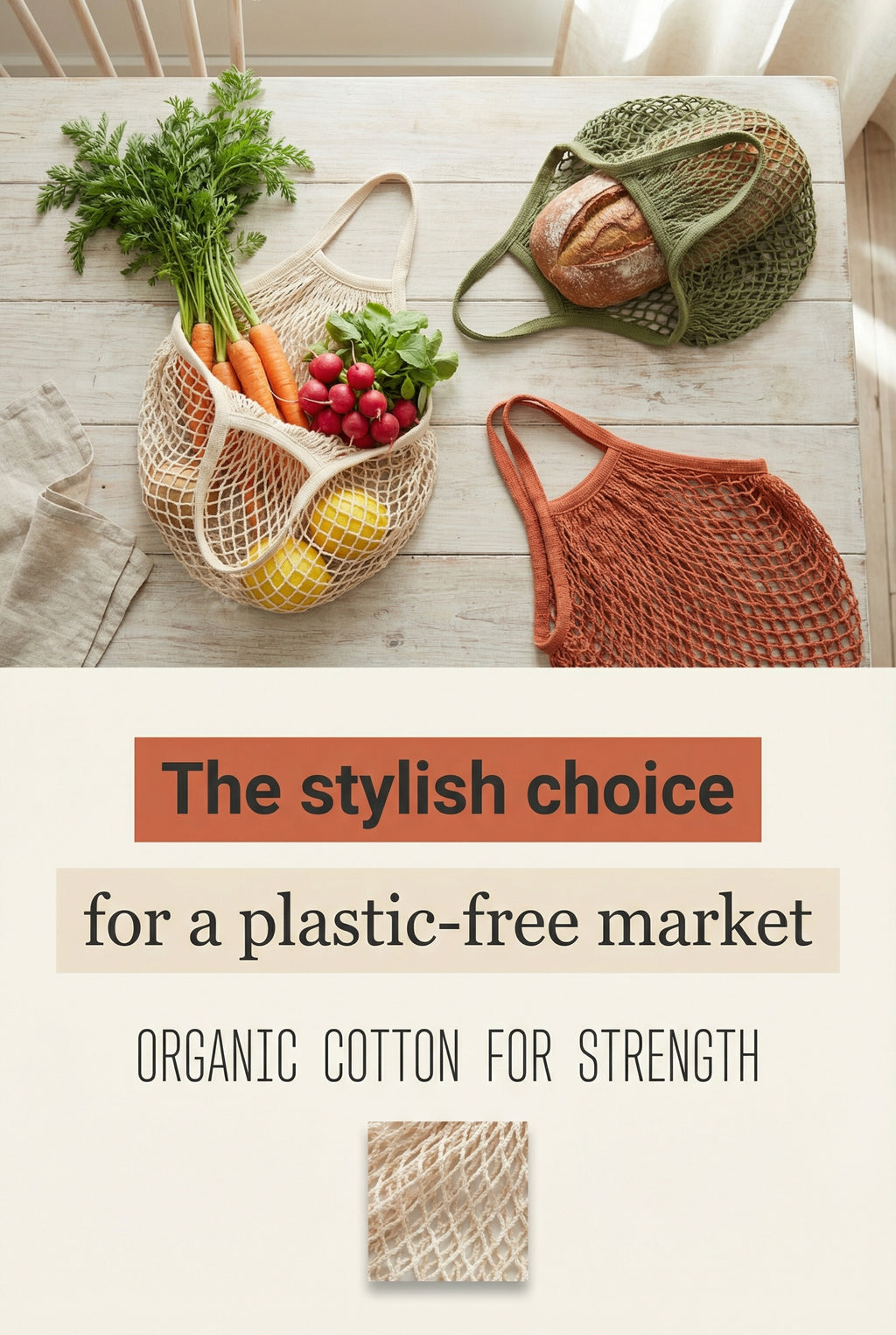 Reusable, Eco friendly Grocery Bag