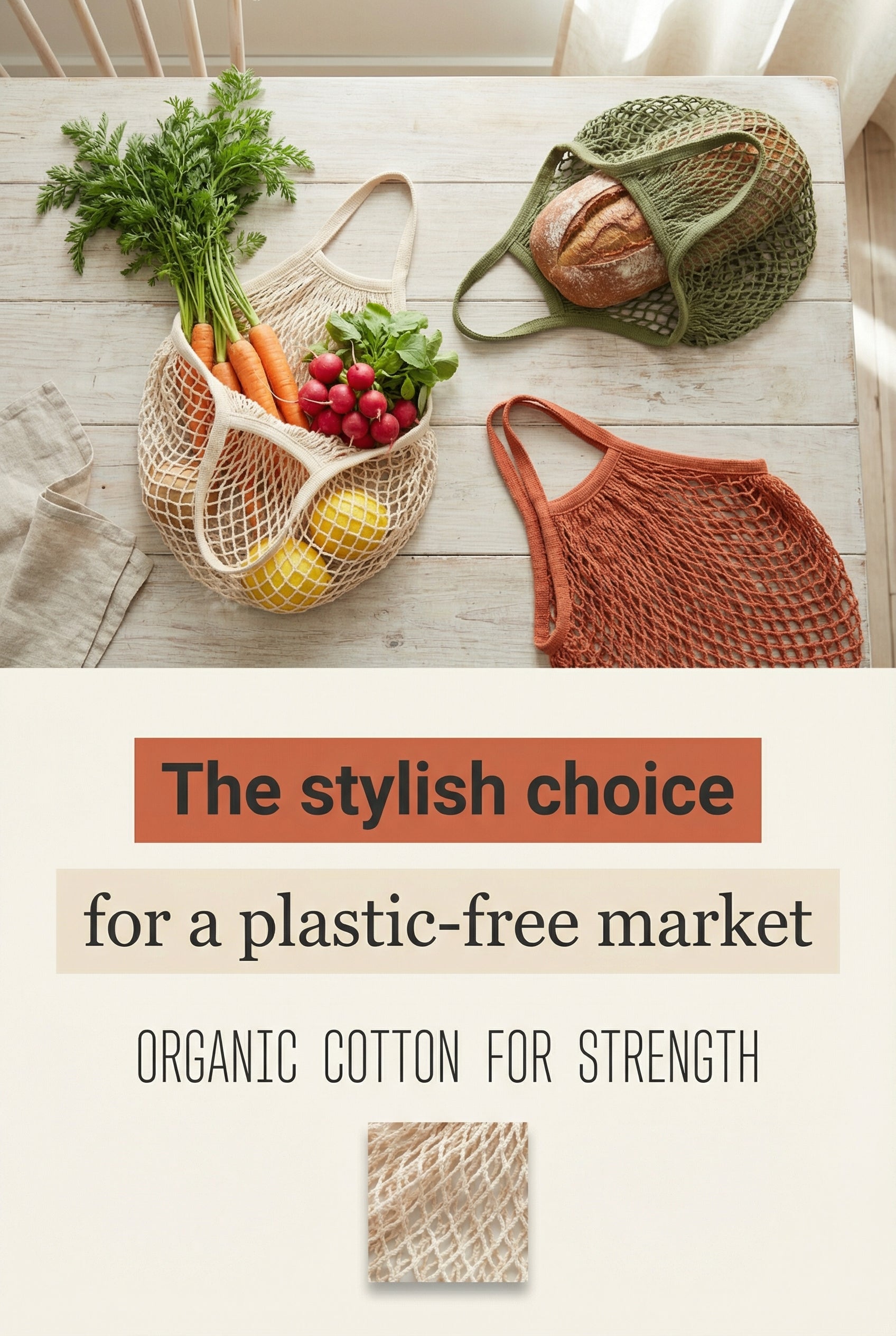 Reusable, Eco friendly Grocery Bag