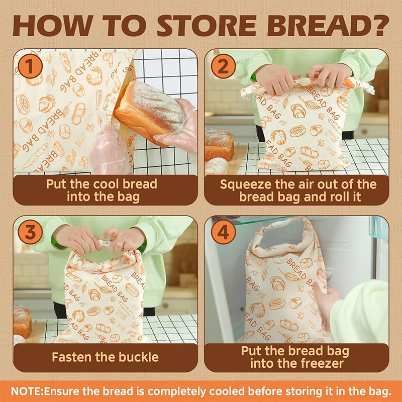 Reusable Beeswax Bread Bags